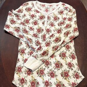 Floral Long Sleeve Women's Top